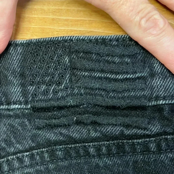 Revice Denim 90s Joey black wash women’s jeans 30 twisted crossover‎ button fly - Picture 8 of 10